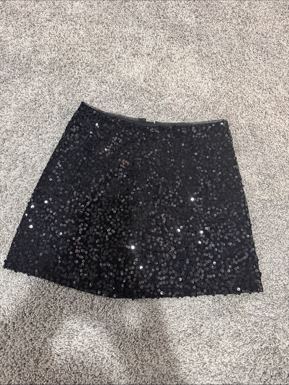GAP Black Sequin Mini Skirt